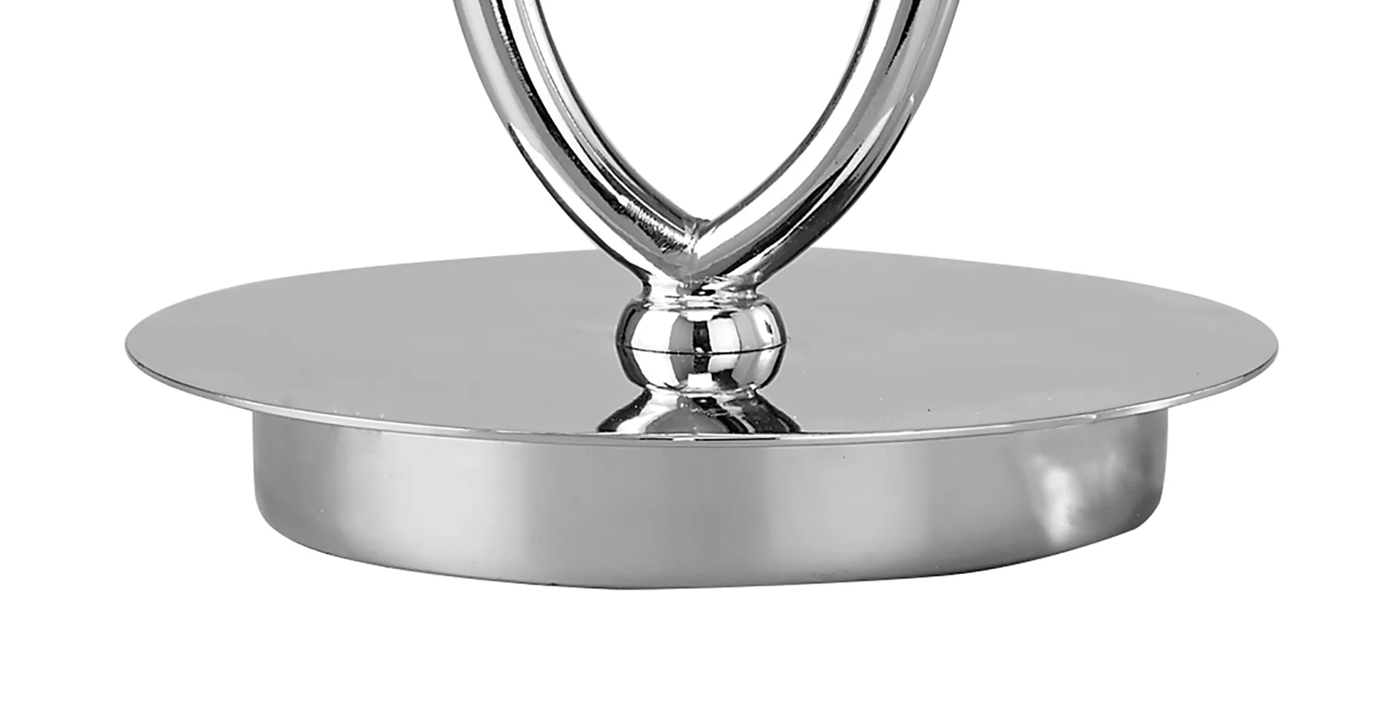Loewe 47cm 1 Light Table Lamp M4637  Mantra Loewe Polished Chrome-White